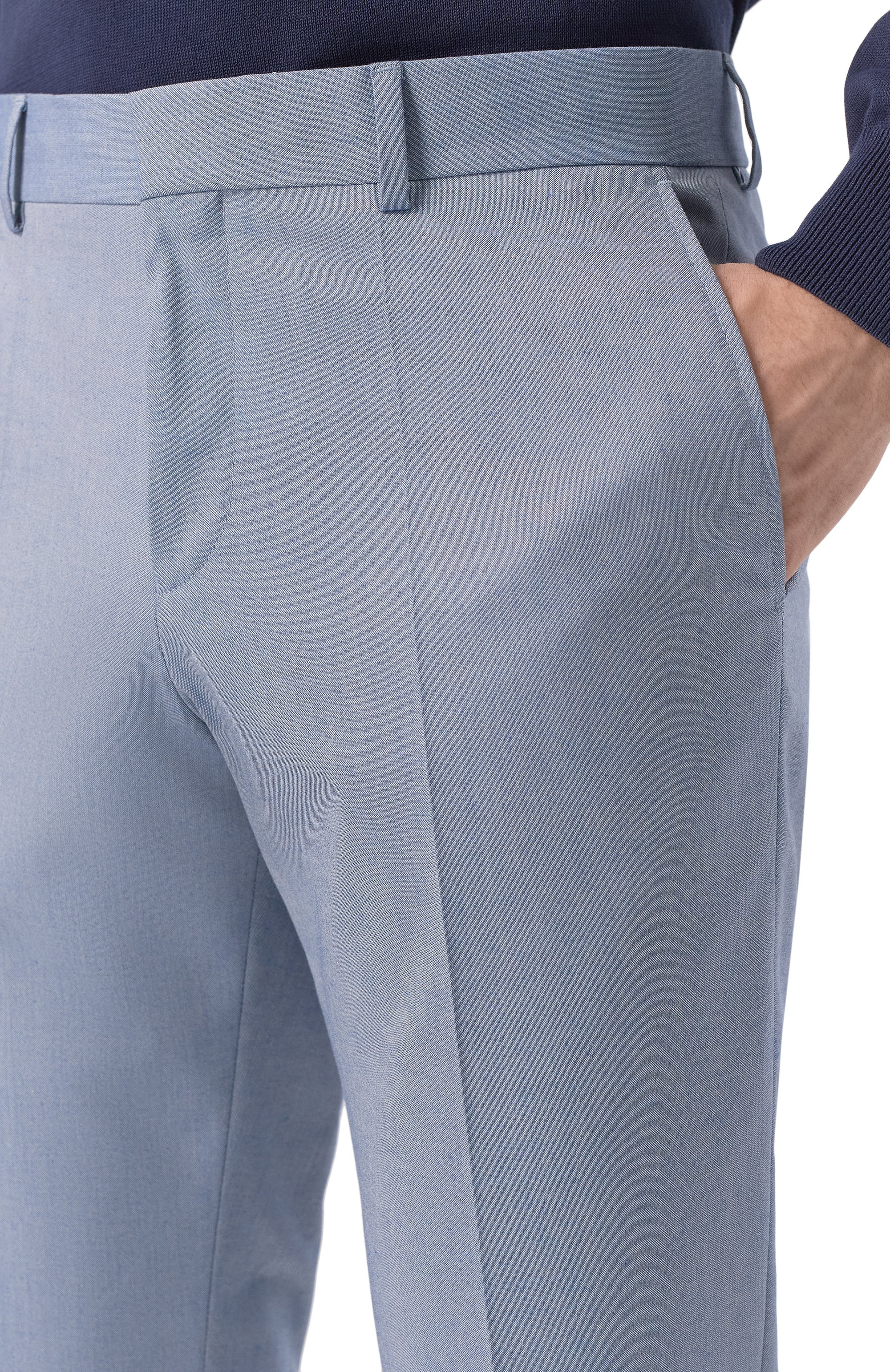 Брюки из хлопка и вискозы BOSS, арт. 50540837, фото 5