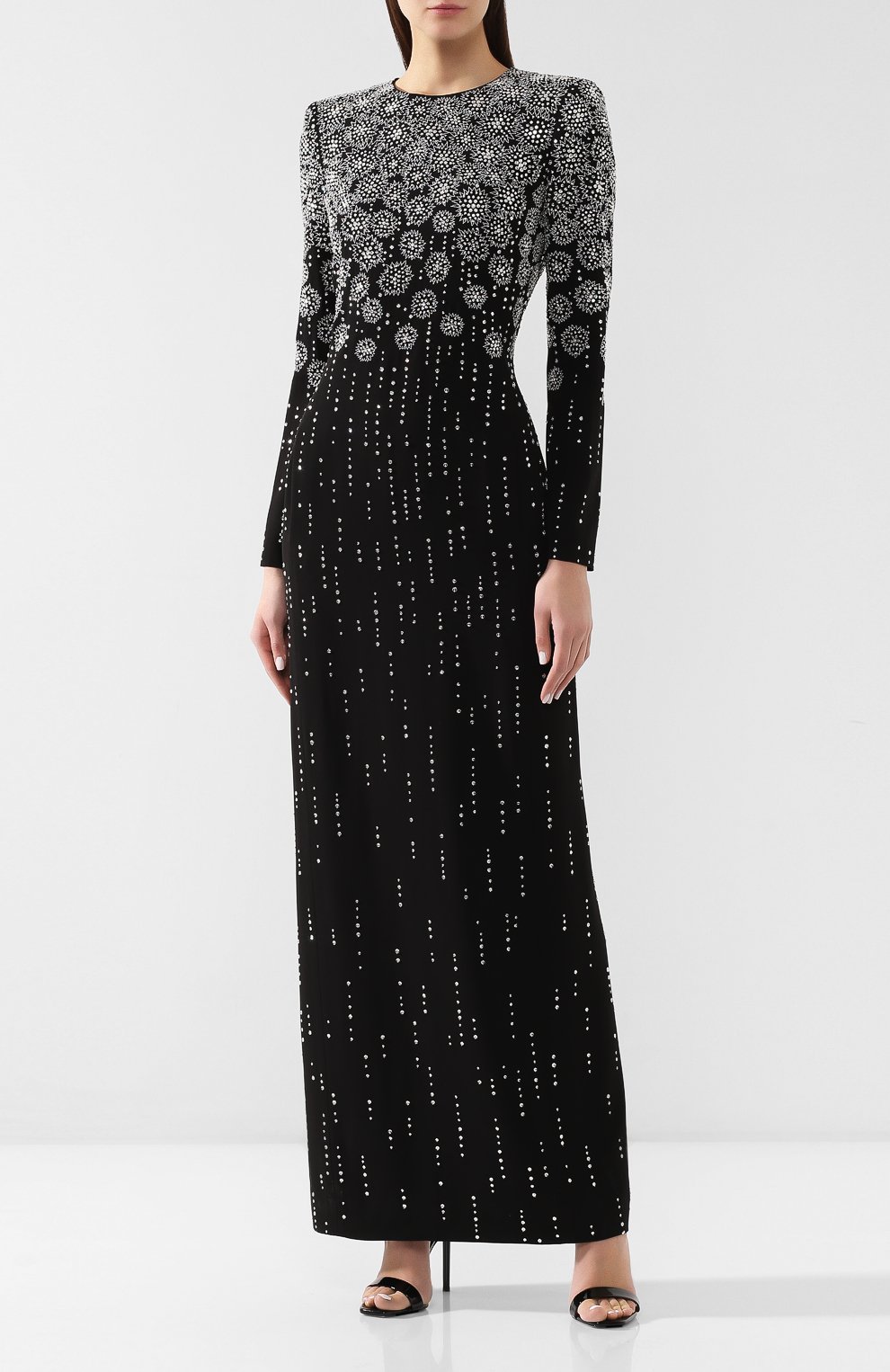 Платье-макси GIVENCHY черного цвета по цене 957000 руб., арт. BW20FVG087, фото 3 Платье-макси GIVENCHY, арт. BW20FVG087, фото 3