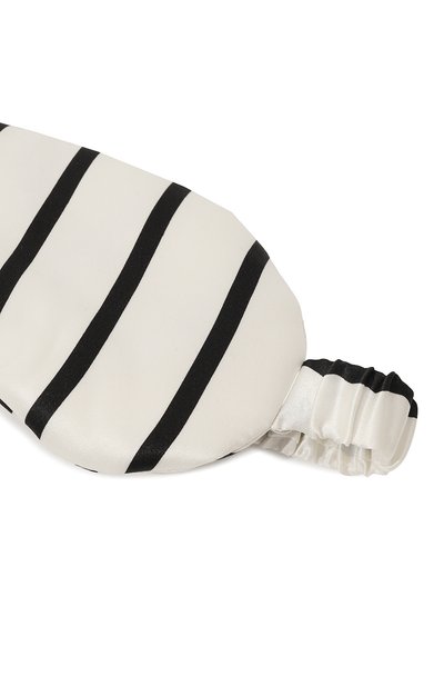 Шелковая маска для сна ASCENO черно-белого цвета по цене 7705 руб., арт. C0RE_T007FAB02, фото 3 Шелковая маска для сна ASCENO, арт. C0RE_T007FAB02, фото 3