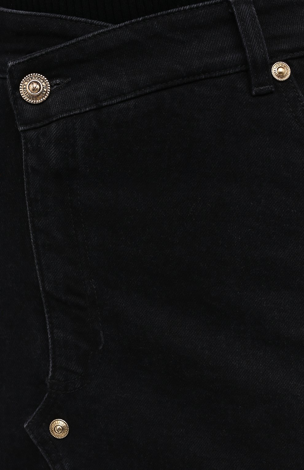 Джинсовая юбка VERSACE JEANS COUTURE черного цвета по цене 33850 руб., арт. A9HZA32D-ZDP852 CUT 0UT/ALL4Z, фото 5 Джинсовая юбка VERSACE JEANS COUTURE, арт. A9HZA32D-ZDP852 CUT 0UT/ALL4Z, фото 5