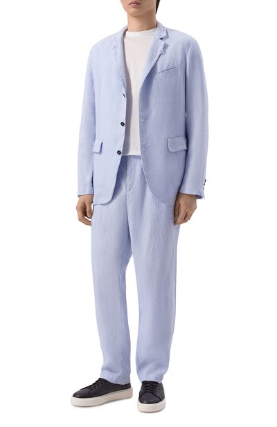 Мужские льняные брюки HANNES ROETHER, арт. PA21PER.602