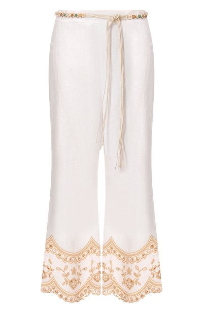 Женские льняные брюки ZIMMERMANN, арт. 5797PRS262