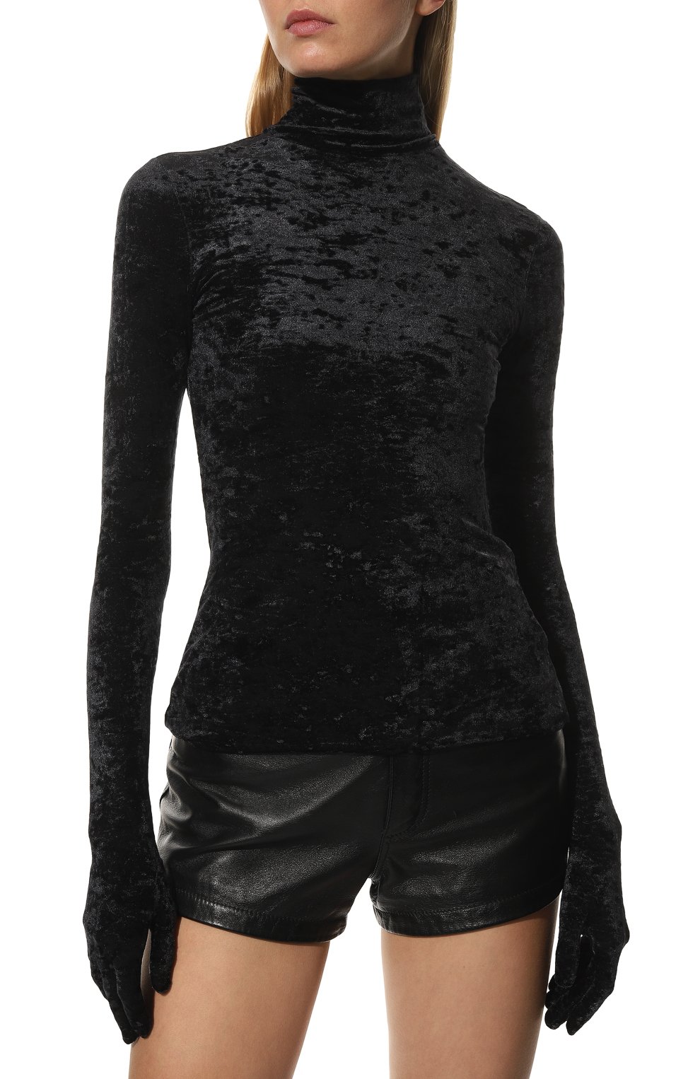 Водолазка VETEMENTS черного цвета по цене 112500 руб., арт. WA53T0600B 2700/BLACK, фото 3 Водолазка VETEMENTS, арт. WA53T0600B 2700/BLACK, фото 3