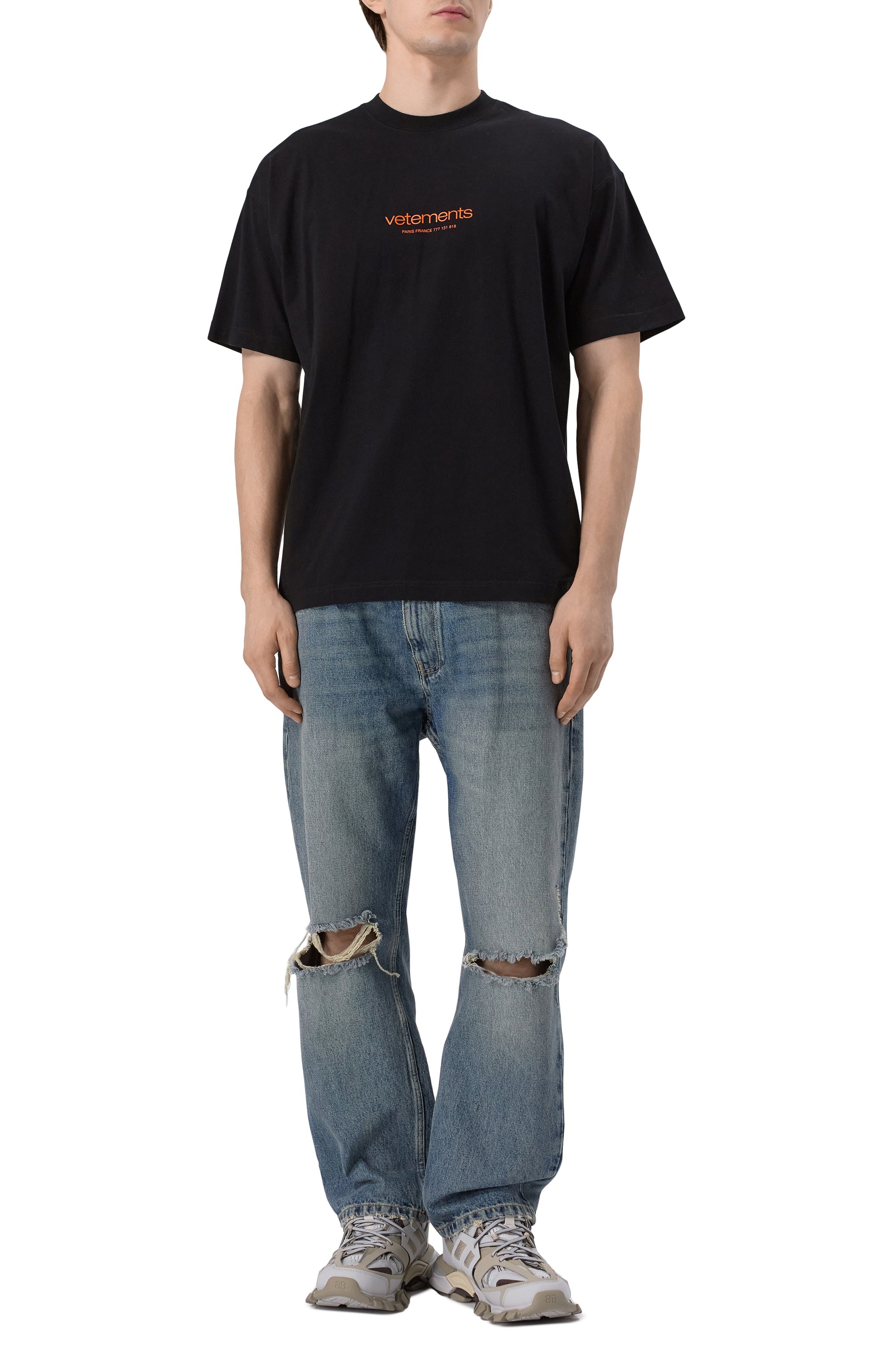 Хлопковая футболка VETEMENTS, арт. UE64TR150B, фото 7