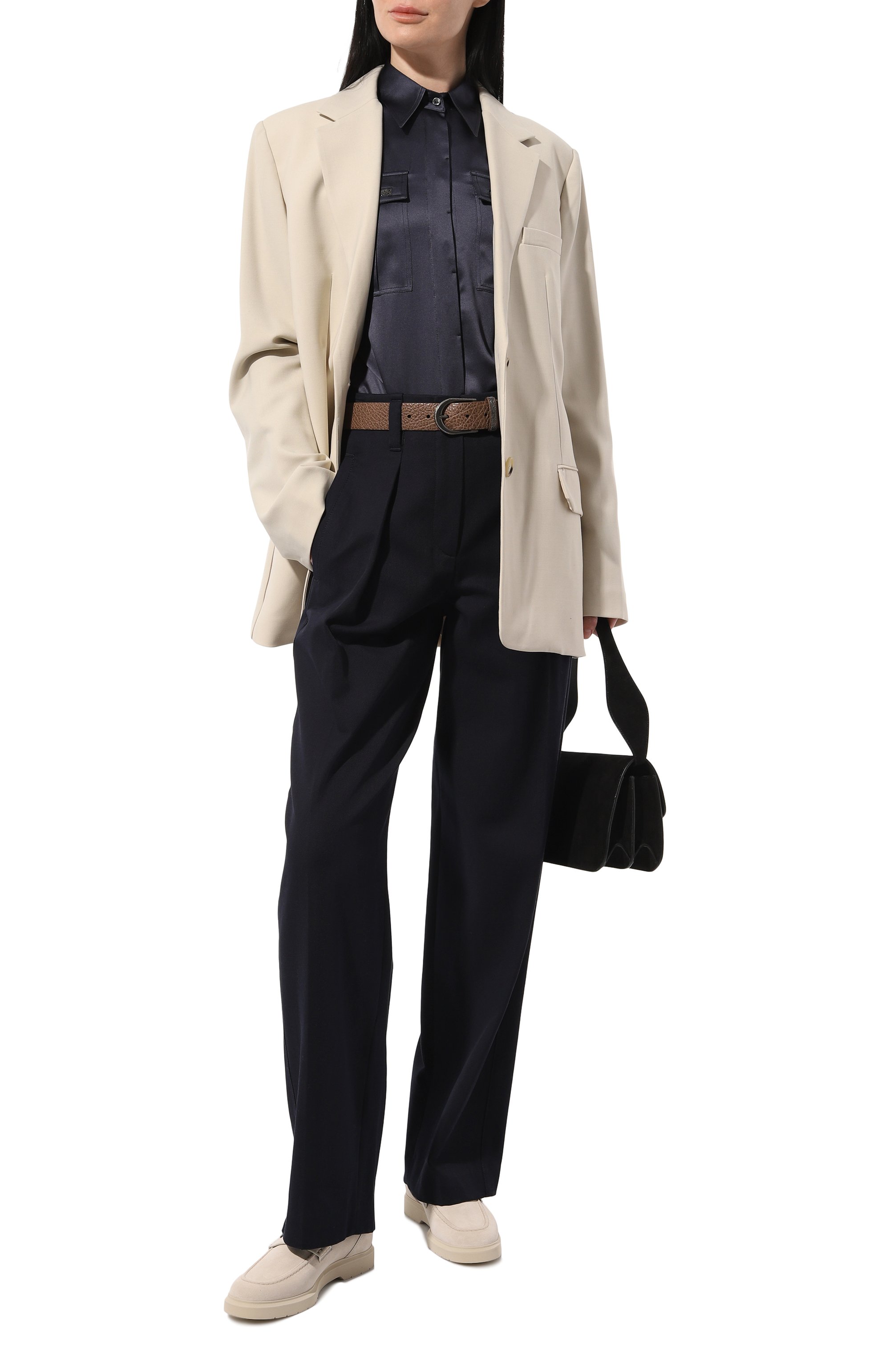 Замшевые лоферы BRUNELLO CUCINELLI кремового цвета по цене 97350 руб., арт. MZSFGB1120, фото 2 Замшевые лоферы BRUNELLO CUCINELLI, арт. MZSFGB1120, фото 2