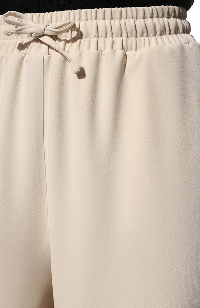 Брюки из вискозы NOBLE&BRULEE молочного цвета по цене 51000 руб., арт. NB151221/3, фото 5 Брюки из вискозы NOBLE&BRULEE, арт. NB151221/3, фото 5