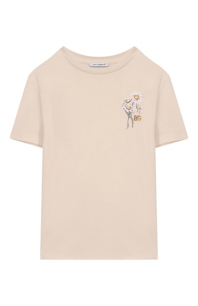Хлопковая футболка DOLCE & GABBANA, арт. L5JTNK/G7PIH/10-12+