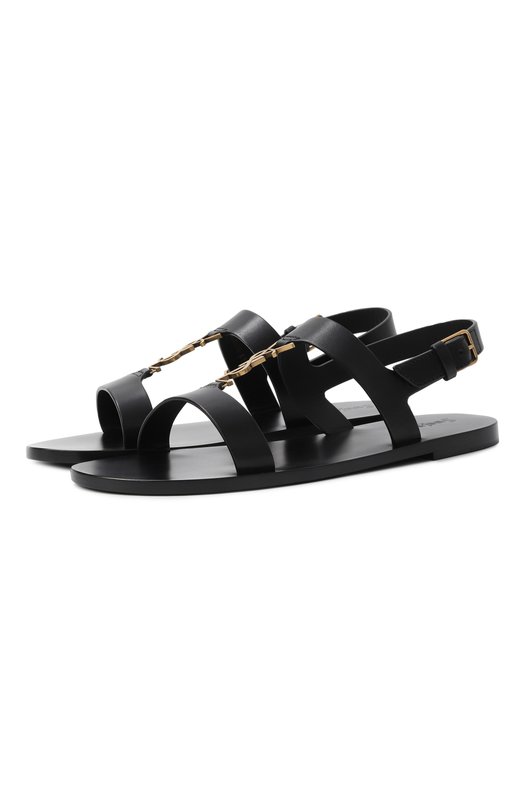 Кожаные сандалии Cassandre Saint Laurent 818108/DWEDD Чёрный 818108/DWEDD