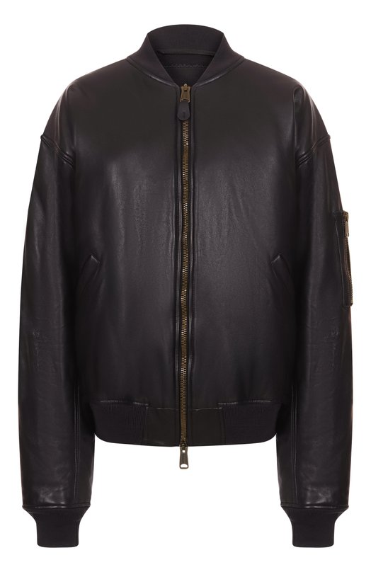 Кожаный бомбер Balenciaga 808911/TMS02 Чёрный 808911/TMS02