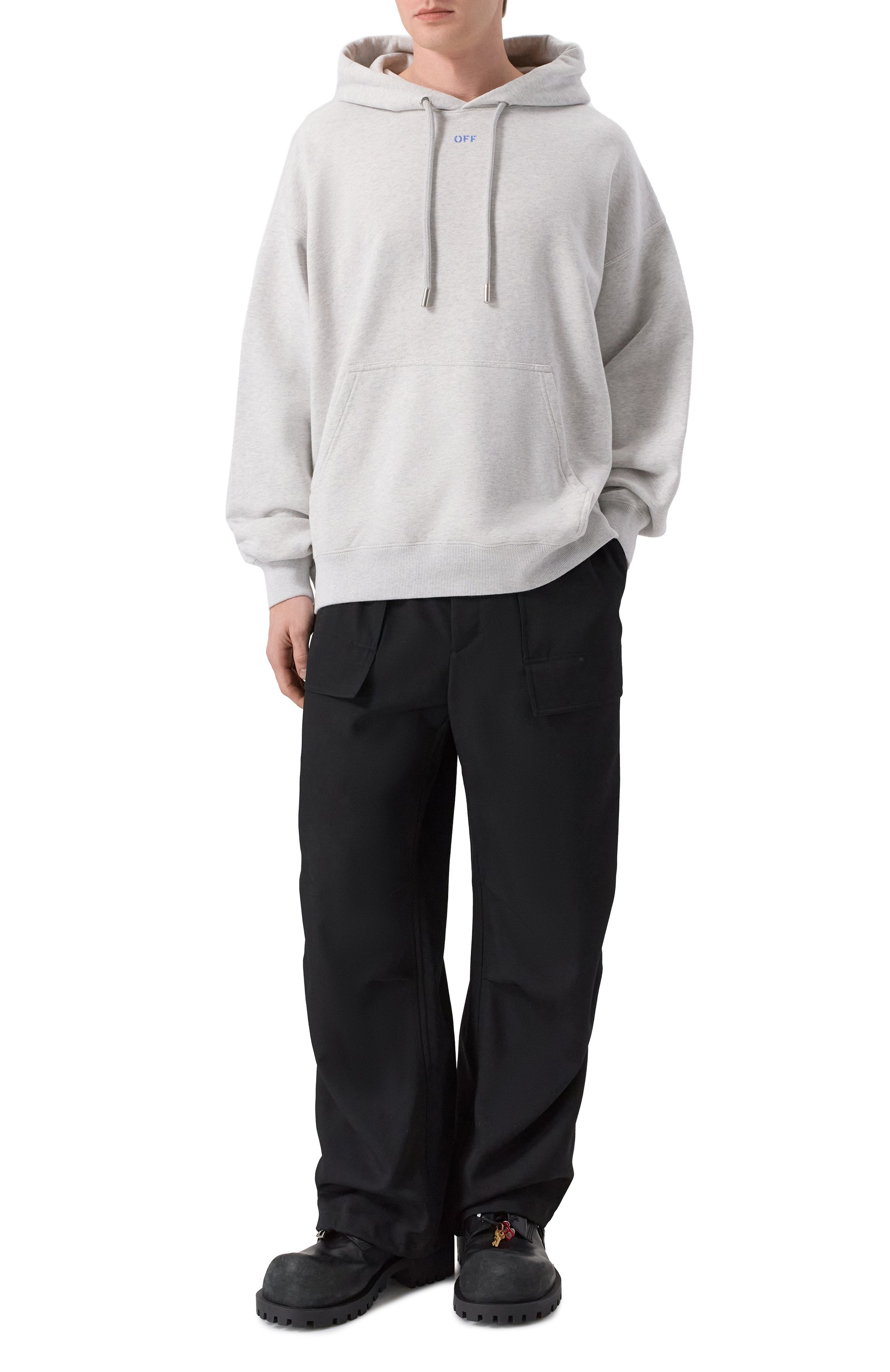 Хлопковое худи OFF-WHITE, арт. 0MBB085F25FLE00H, фото 2