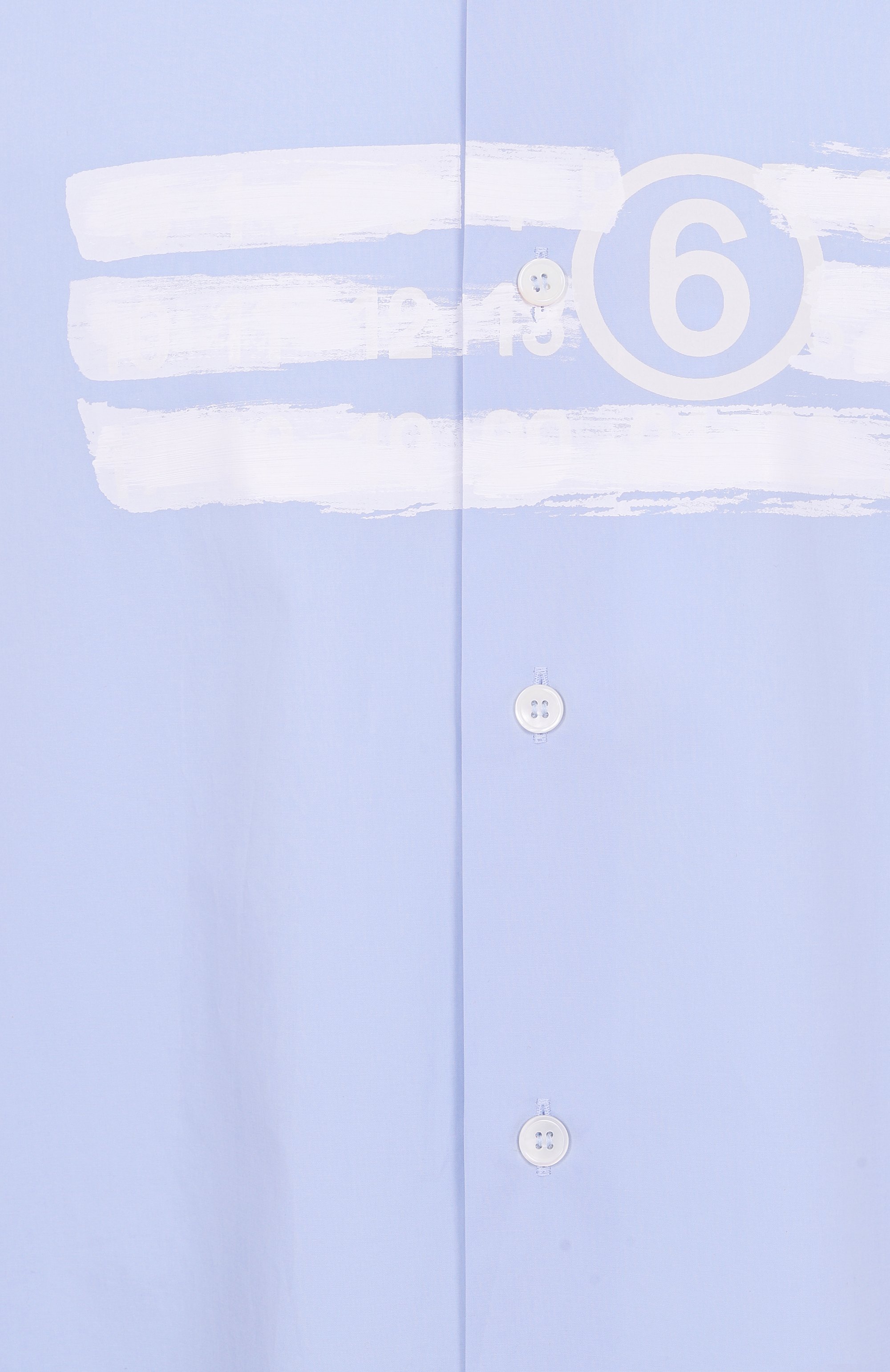 Хлопковая рубашка MM6, арт. SH2DR0004/M35256, фото 6