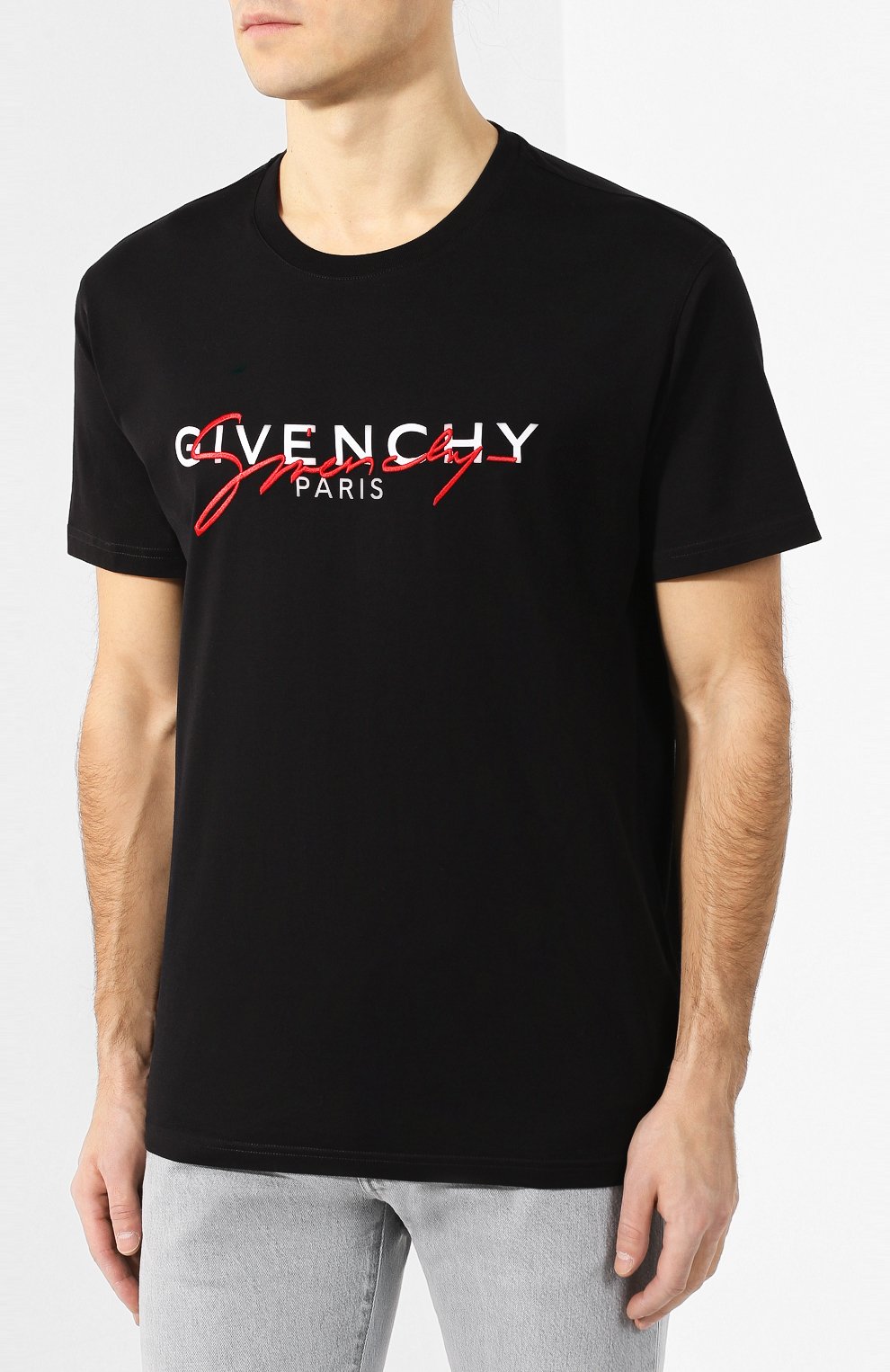 Хлопковая футболка GIVENCHY, арт. BM70UK3002, фото 3