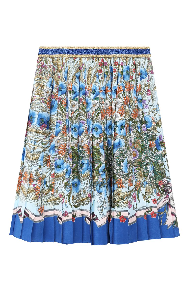 Плиссированная юбка из шелка GUCCI, арт. 554401/ZAAVV, фото 1