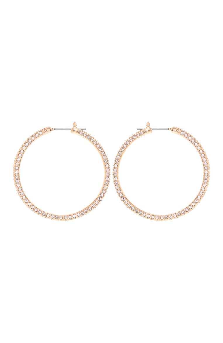 Женские серьги stone SWAROVSKI золотого цвета, арт. 5383938 | Фото 1 (Региональные ограничения белый список (Axapta Mercury): Не проставлено; Нос: Не проставлено; Материал: Металл, Кристаллы)