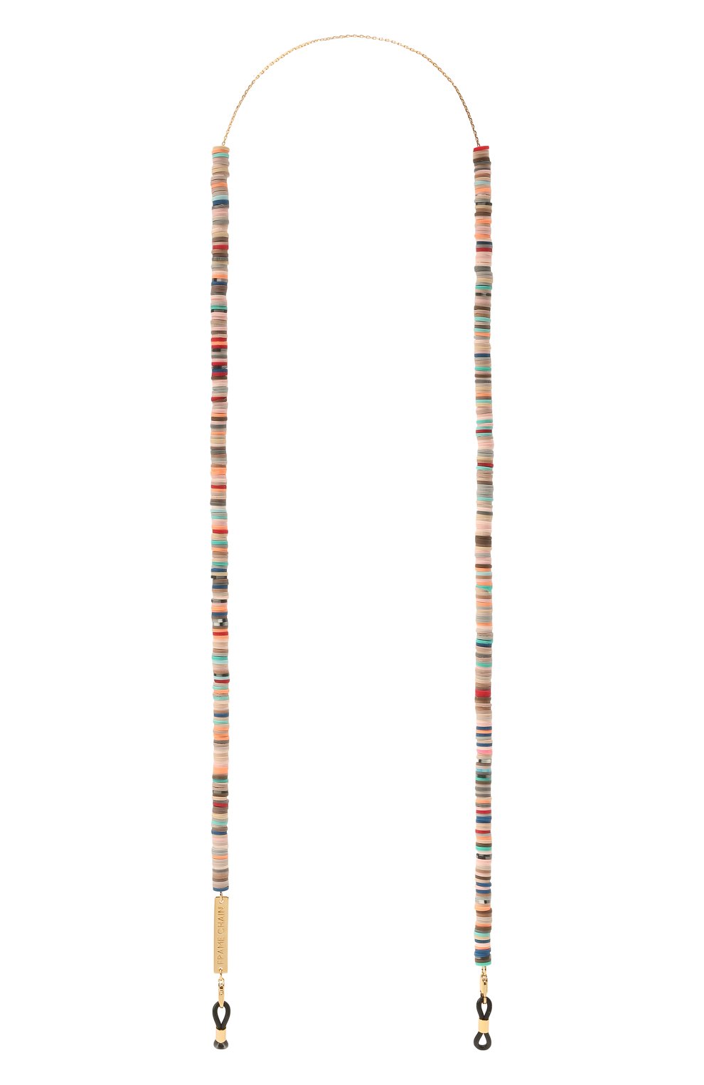 Цепочка для очков FRAME CHAIN разноцветного цвета по цене 12700 руб., арт. CANDY RAIN NUDE IN YELL0W G0LD, фото 1 Цепочка для очков FRAME CHAIN, арт. CANDY RAIN NUDE IN YELL0W G0LD, фото 1