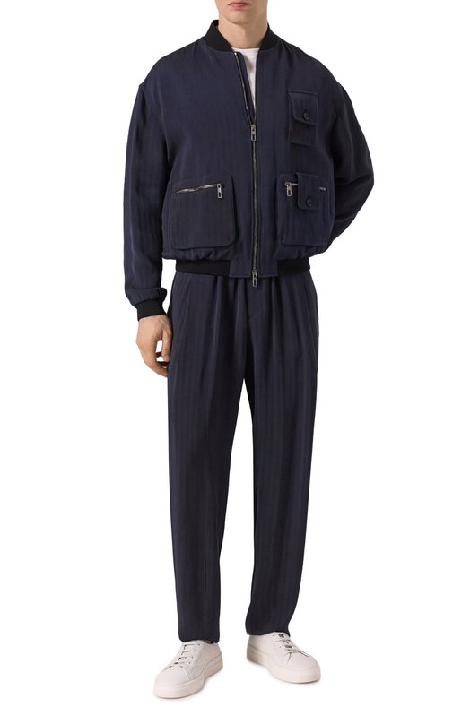 Брюки из вискозы Giorgio Armani GM001346/TE11818 Синий  GM001346/TE11818 Фото 2