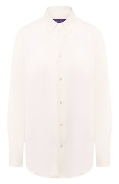 Женская шелковая рубашка RALPH LAUREN молочного цвета, арт. 290764182 | Фото 1 (Рукава: Длинные; Длина (для топов): Стандартные; Материал внешний: Шелк; Статус проверки: Проверена категория; Принт: Без принта; Женское Кросс-КТ: Рубашка-одежда; Стили: Кэжуэл, Классический; Материал сплава: Проверено, Проставлено; Драгоценные камни: Проставлено)