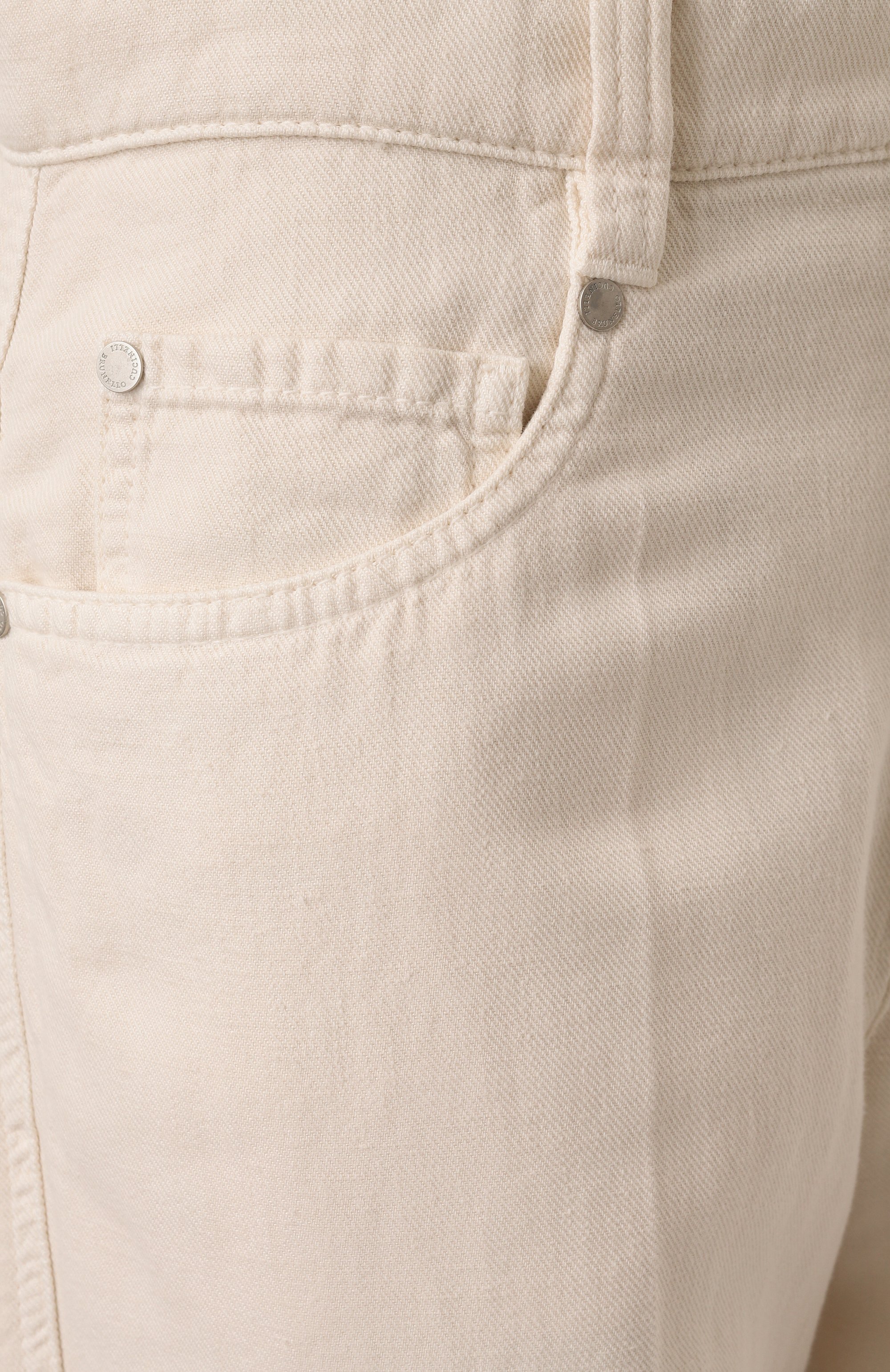 Брюки из хлопка и льна BRUNELLO CUCINELLI, арт. ML996P5992, фото 6