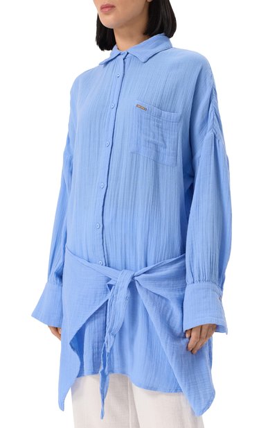 Хлопковая рубашка MELISSA ODABASH, арт. SARA CR, фото 3