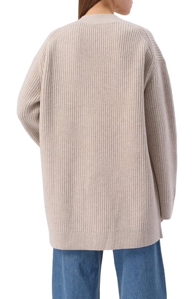 Шерстяной кардиган 12 STOREEZ кремового цвета по цене 29000 руб., арт. 134414, фото 4 Шерстяной кардиган 12 STOREEZ, арт. 134414, фото 4