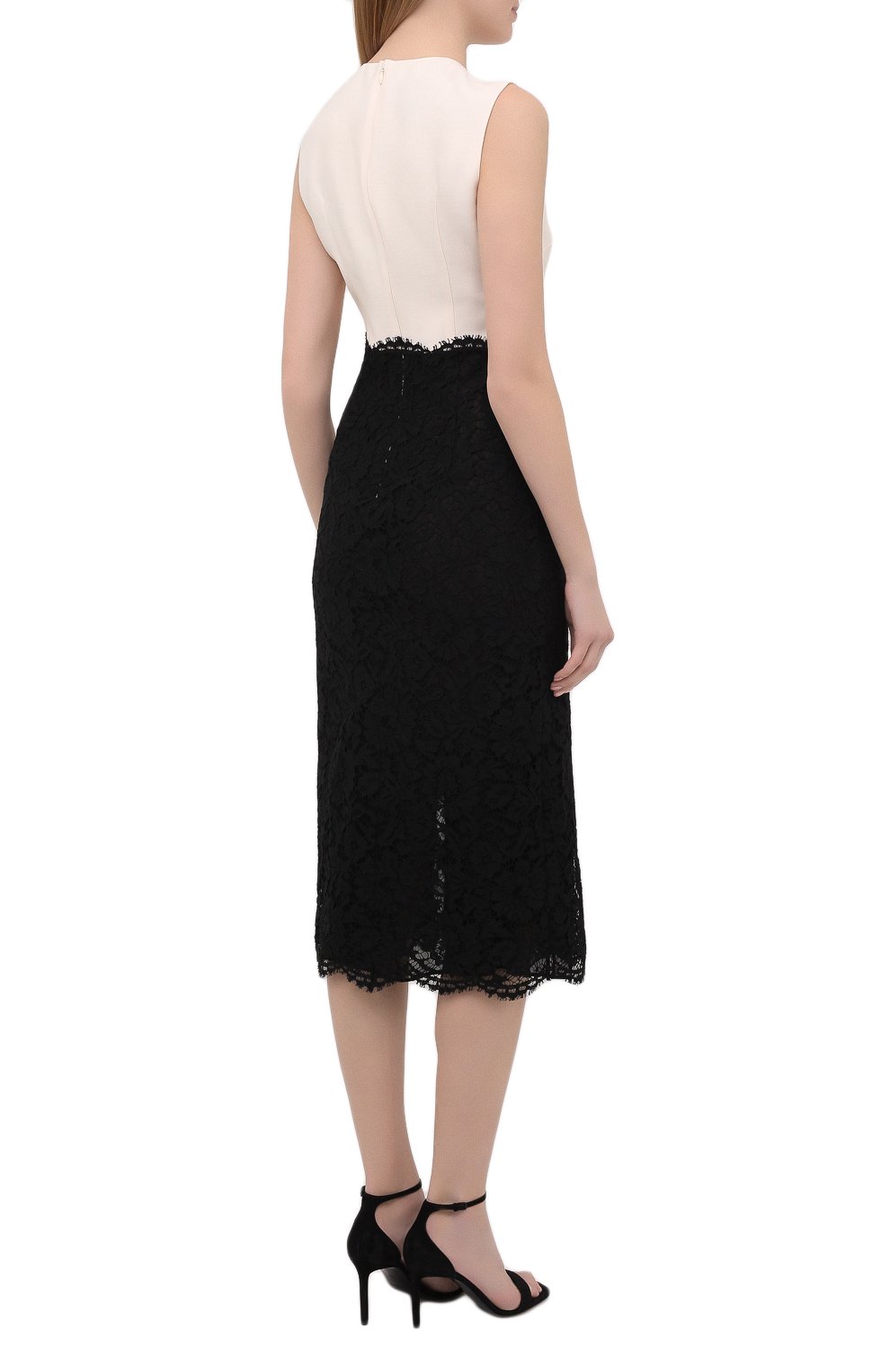 Платье VALENTINO черно-белого цвета по цене 421500 руб., арт. VB3VAUH5360, фото 4 Платье VALENTINO, арт. VB3VAUH5360, фото 4
