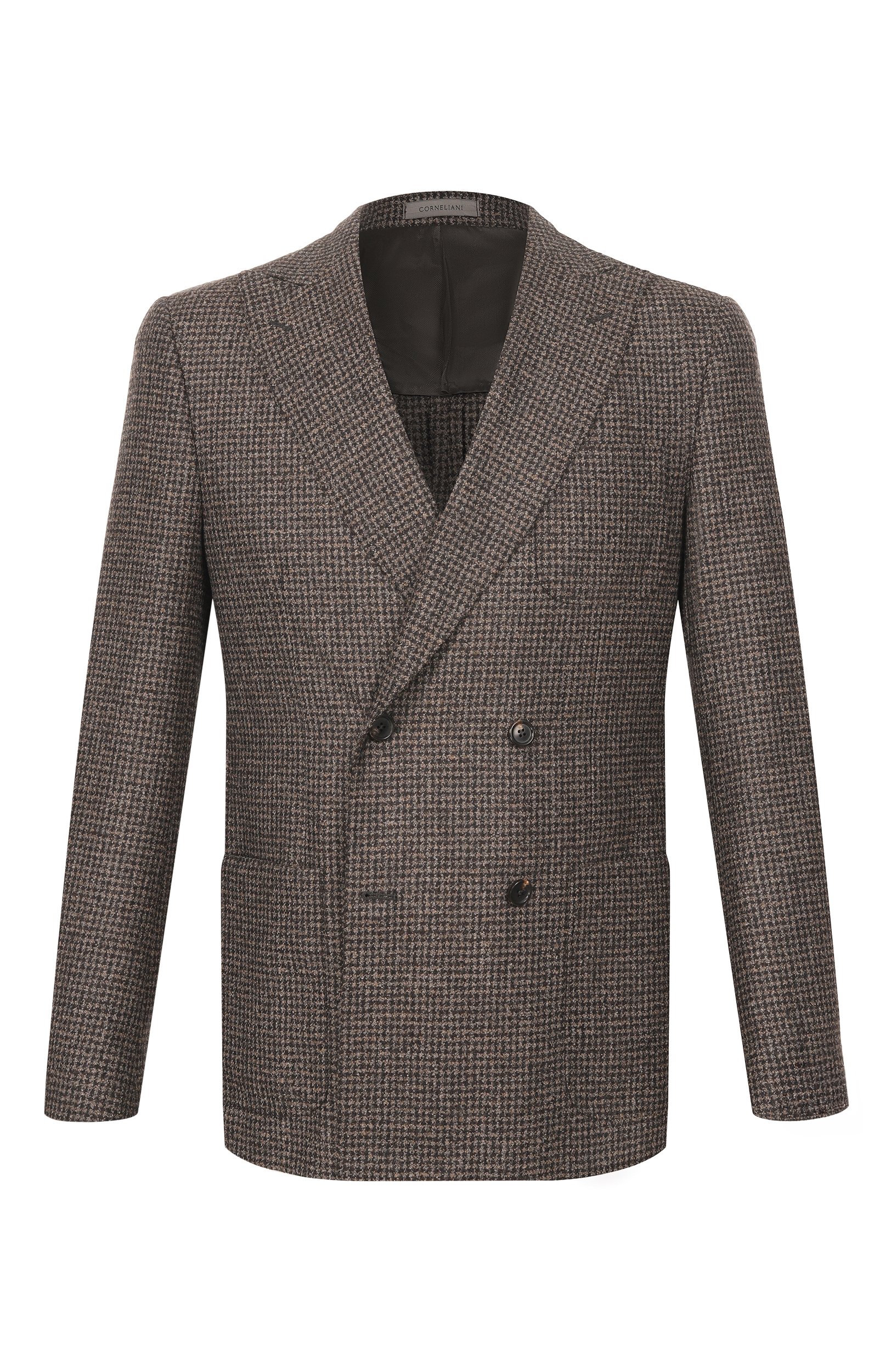 Шерстяной пиджак CORNELIANI коричневого цвета по цене 128500 руб., арт. 28X009/2A16360, фото 1 Шерстяной пиджак CORNELIANI, арт. 28X009/2A16360, фото 1