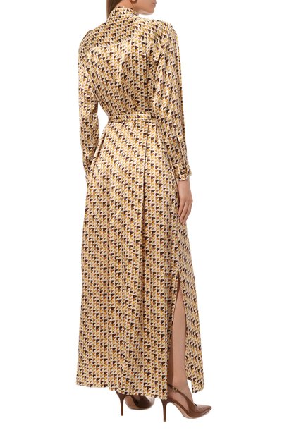 Атласное платье KITON, арт. D47H321K0978C_SET, фото 4