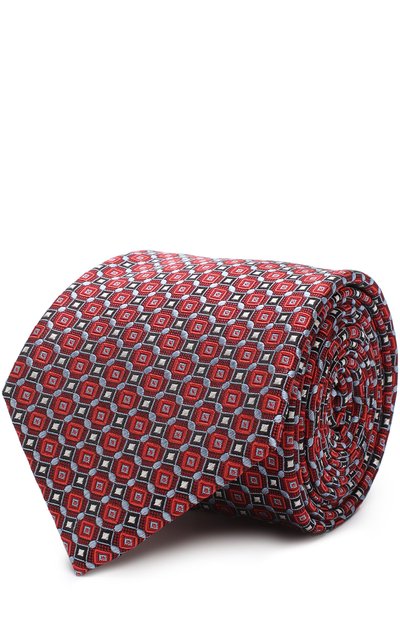 Мужской шелковый галстук с узором BRIONI, арт. 061E00/07433