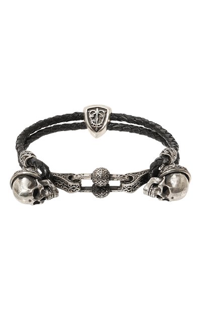 Мужской браслет двойная петля веселого роджера GL JEWELRY, арт. M4401016-S97-01