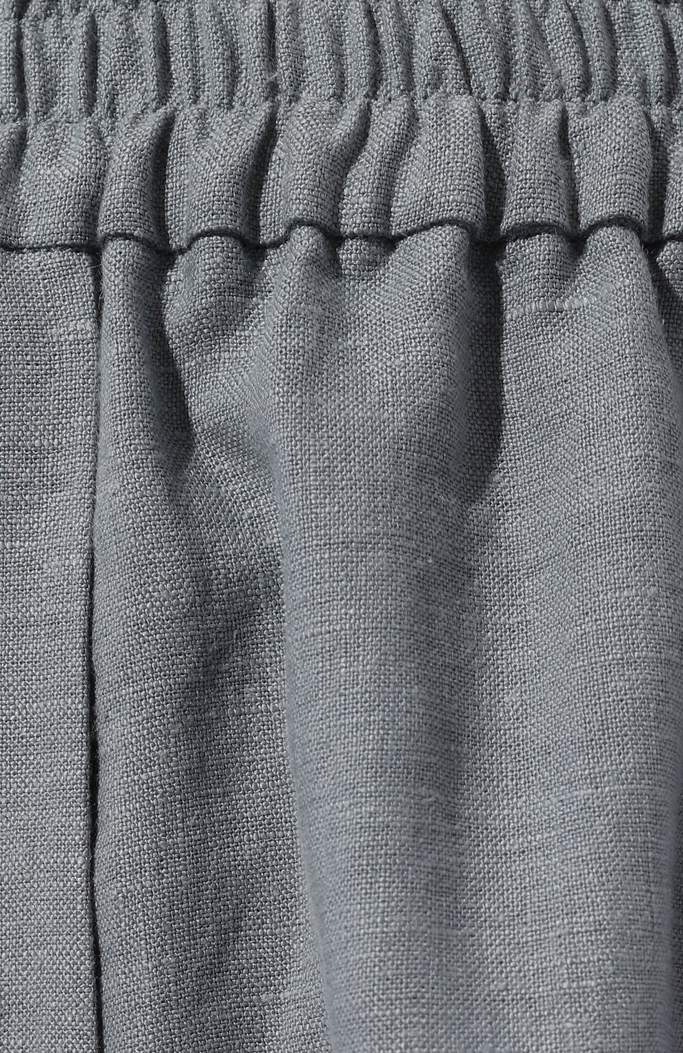 Льняные шорты OLOLOL голубого цвета по цене 29000 руб., арт. OLSR006/9006.905/S24, фото 5 Льняные шорты OLOLOL, арт. OLSR006/9006.905/S24, фото 5