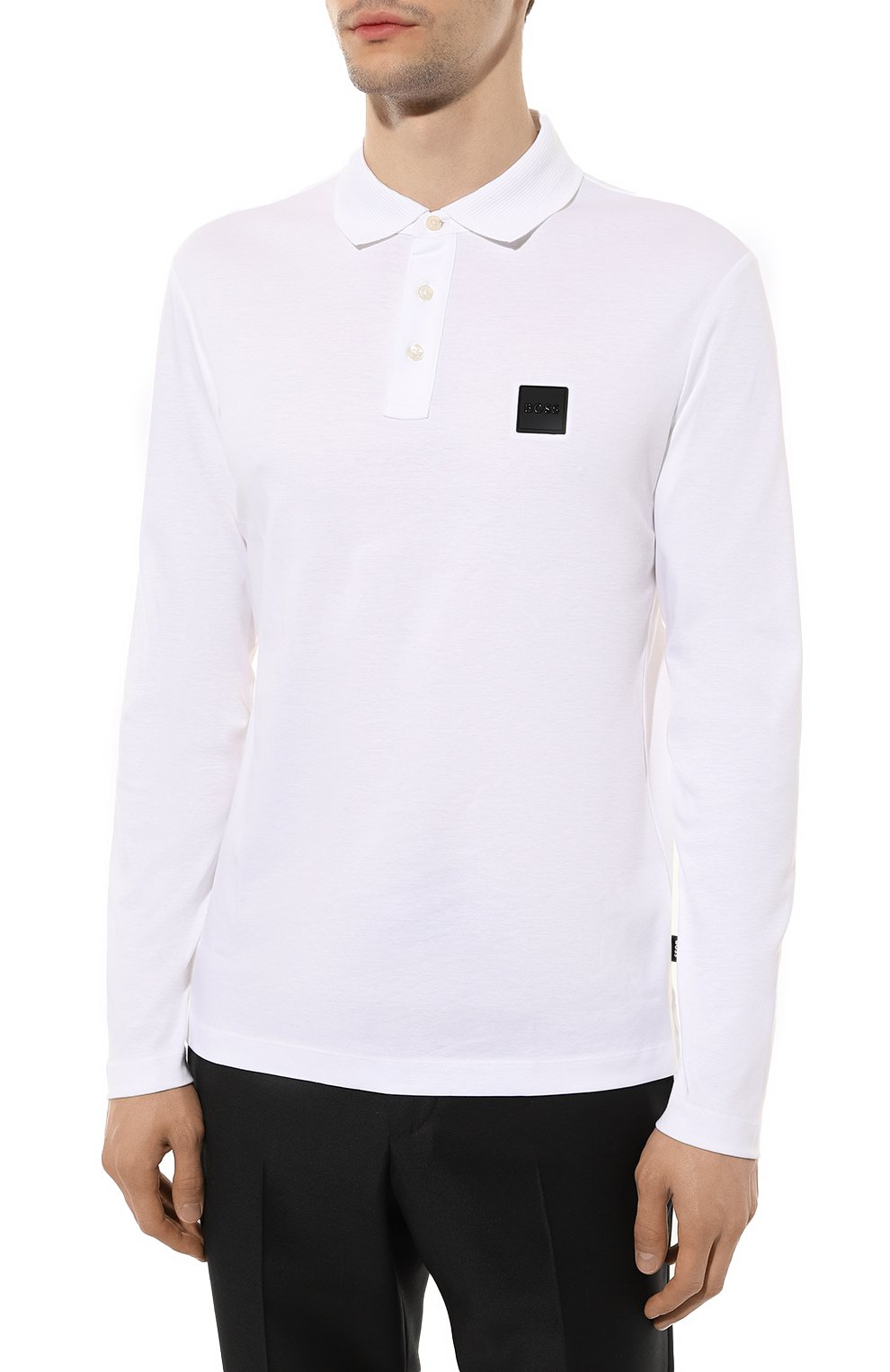 Хлопковое поло BOSS, арт. 50485162, фото 3