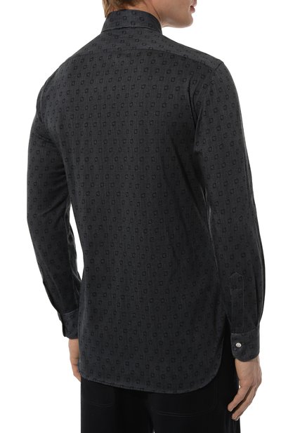 Хлопковая рубашка KITON, арт. UCIH06491, фото 4