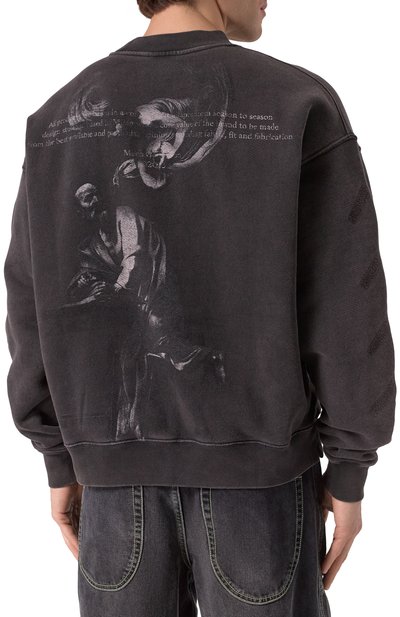 Хлопковый свитшот OFF-WHITE, арт. 0MBA054C99FLE009, фото 5