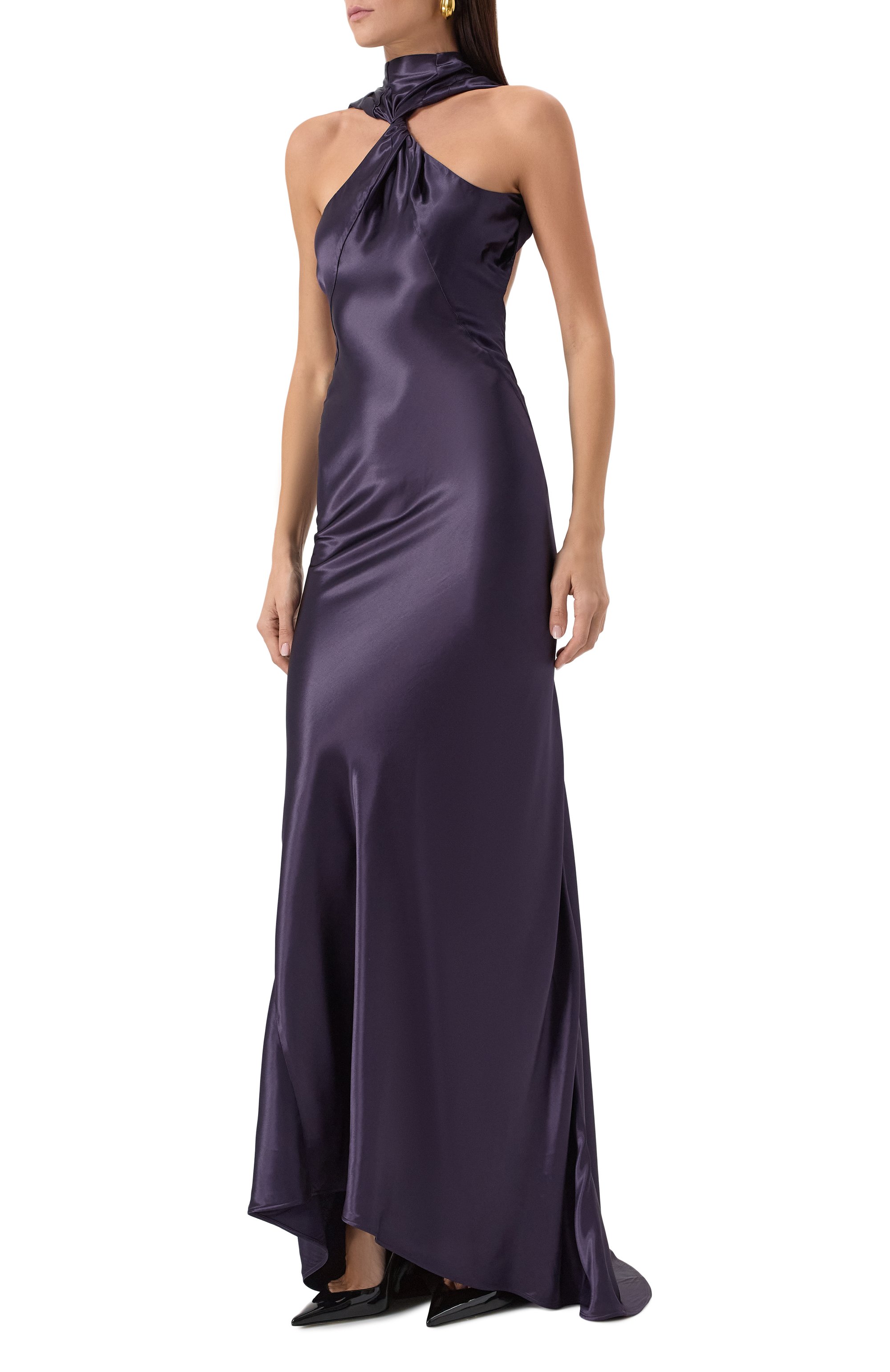 Атласное платье THE ATTICO, арт. 250WCW00222/VVV102AA, фото 3