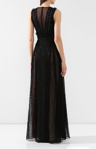 Платье ZUHAIR MURAD черного цвета по цене 451500 руб., арт. DRS19341/LMIX002, фото 4 Платье ZUHAIR MURAD, арт. DRS19341/LMIX002, фото 4