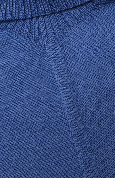 Шерстяной шарф-воротник CATYA синего цвета по цене 11950 руб., арт. 024792/2, фото 3 Шерстяной шарф-воротник CATYA, арт. 024792/2, фото 3