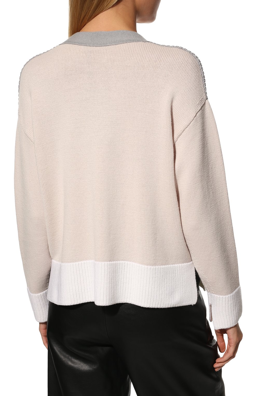 Шерстяной кардиган WINDSOR серого цвета по цене 49950 руб., арт. 52 DP806 10010517, фото 4 Шерстяной кардиган WINDSOR, арт. 52 DP806 10010517, фото 4