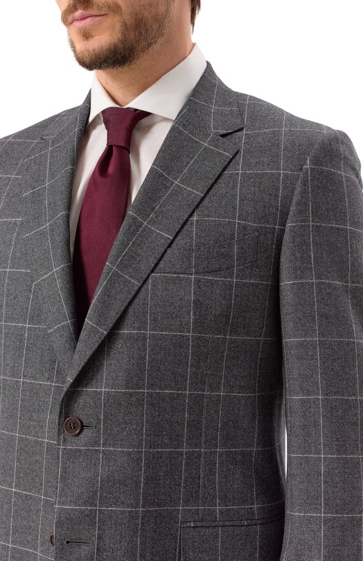 Шерстяной костюм Canali 11280/19/BF01207 Серый  11280/19/BF01207 Фото 8