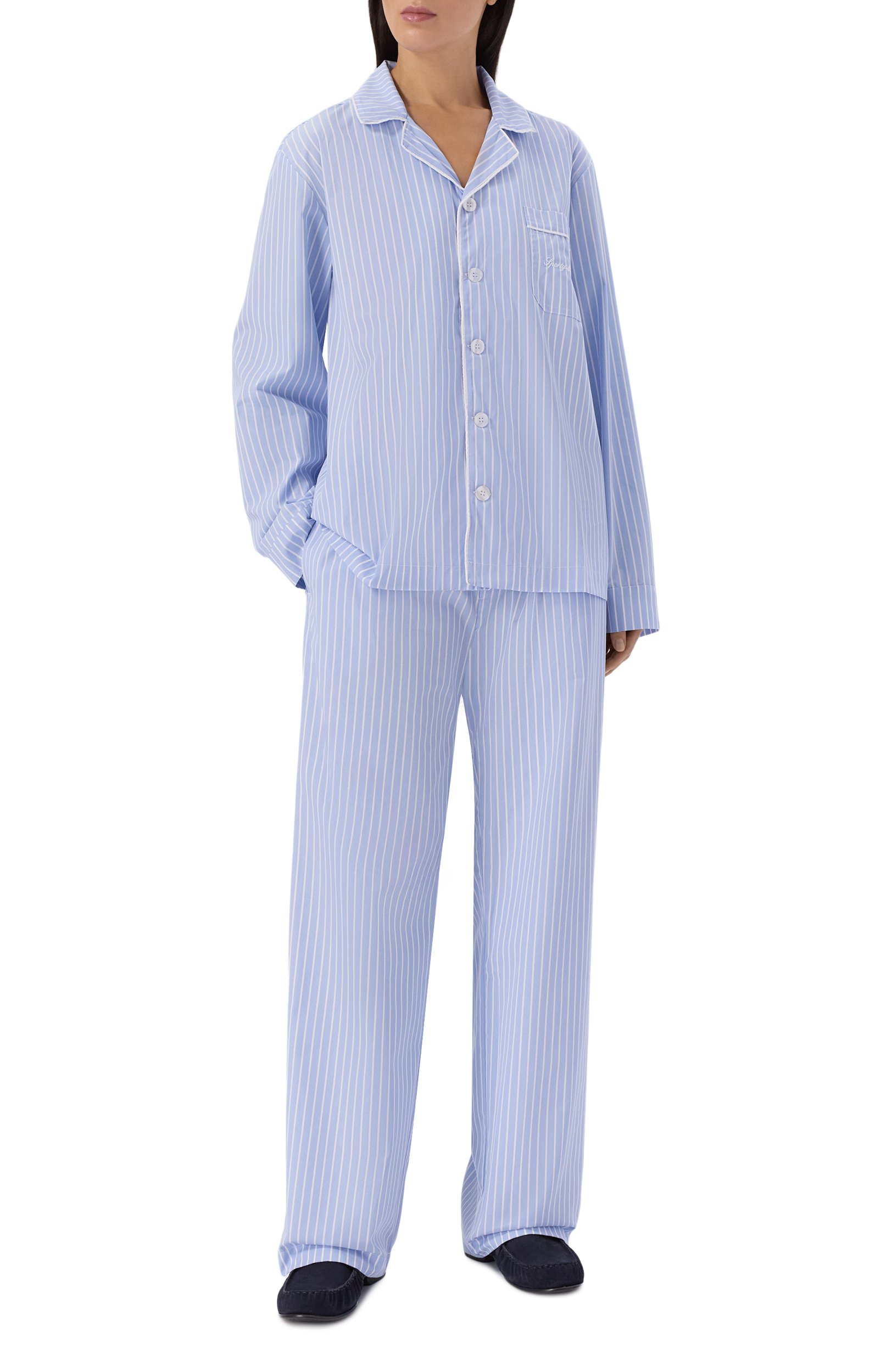 Хлопковые брюки SPORTY AND RICH, арт. PA07874326BL154, фото 2