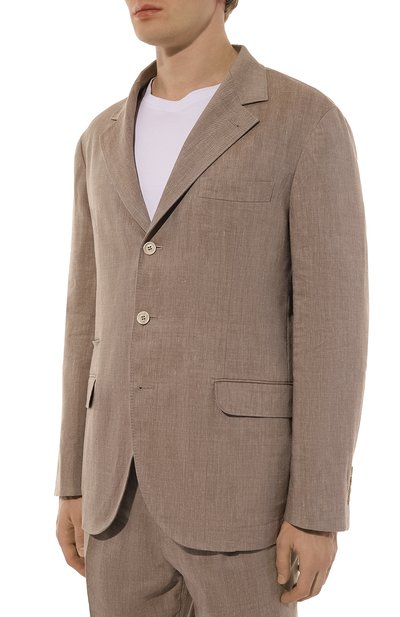 Костюм изо льна и шерсти BRUNELLO CUCINELLI, арт. MS465LDTR, фото 4