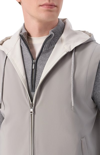 Двусторонний жилет ANDREA CAMPAGNA серого цвета по цене 124000 руб., арт. M0D=RICK/AMEDE0, фото 5 Двусторонний жилет ANDREA CAMPAGNA, арт. M0D=RICK/AMEDE0, фото 5