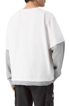 Мужская хлопковый лонгслив DSQUARED2 белого цвета, арт. S74GD1421/DTJ005 | Фото 4 (Рукава: Длинные; Материал внешний: Хлопок; Длина (для топов): Стандартные; Принт: Без принта; Стили: Кэжуэл; Кросс-КТ: Джерси; Мужское Кросс-КТ: Футболка-одежда)