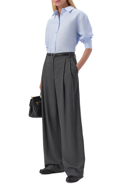 Женские брюки из шерсти и кашемира EMPORIO ARMANI, арт. EW002215/TE10537/01002