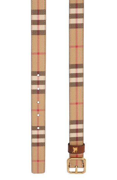 Ремень BURBERRY бежевого цвета по цене 54700 руб., арт. 8132818, фото 3 Ремень BURBERRY, арт. 8132818, фото 3