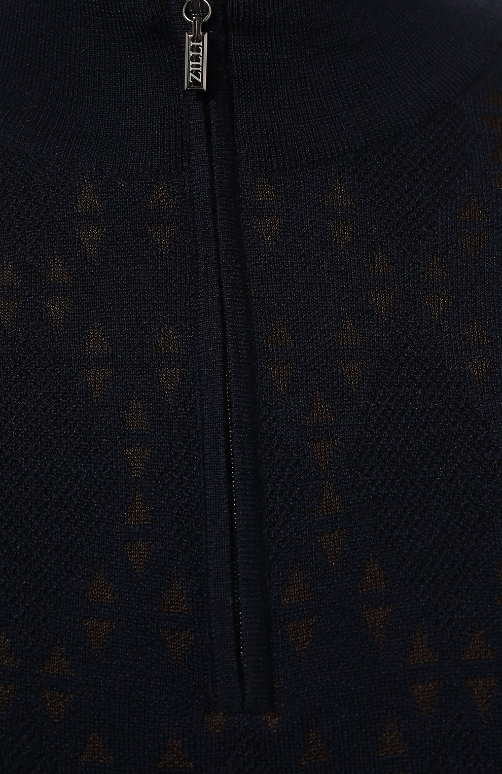 Джемпер из шерсти и шелка ZILLI темно-синего цвета по цене 106500 руб., арт. KZMN01M0230VTP000, фото 5 Джемпер из шерсти и шелка ZILLI, арт. KZMN01M0230VTP000, фото 5