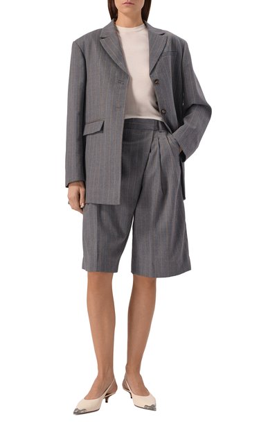 Шорты из шерсти и вискозы GANNI, арт. A1110013, фото 2