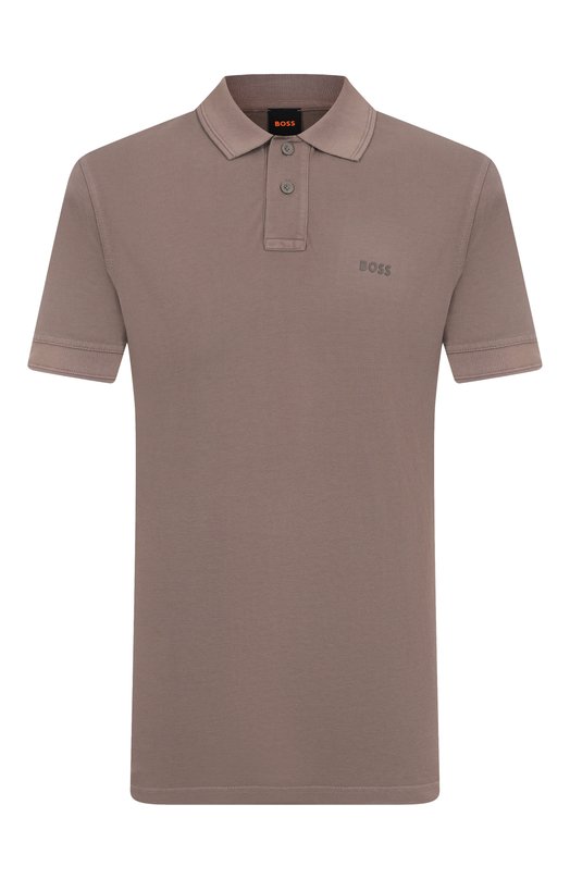 

Хлопковое поло BOSS Orange, Коричневый