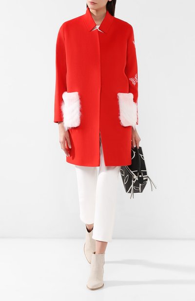 Пальто из смеси шерсти и кашемира SEVEN LAB, арт. CFW17-001 red, фото 2
