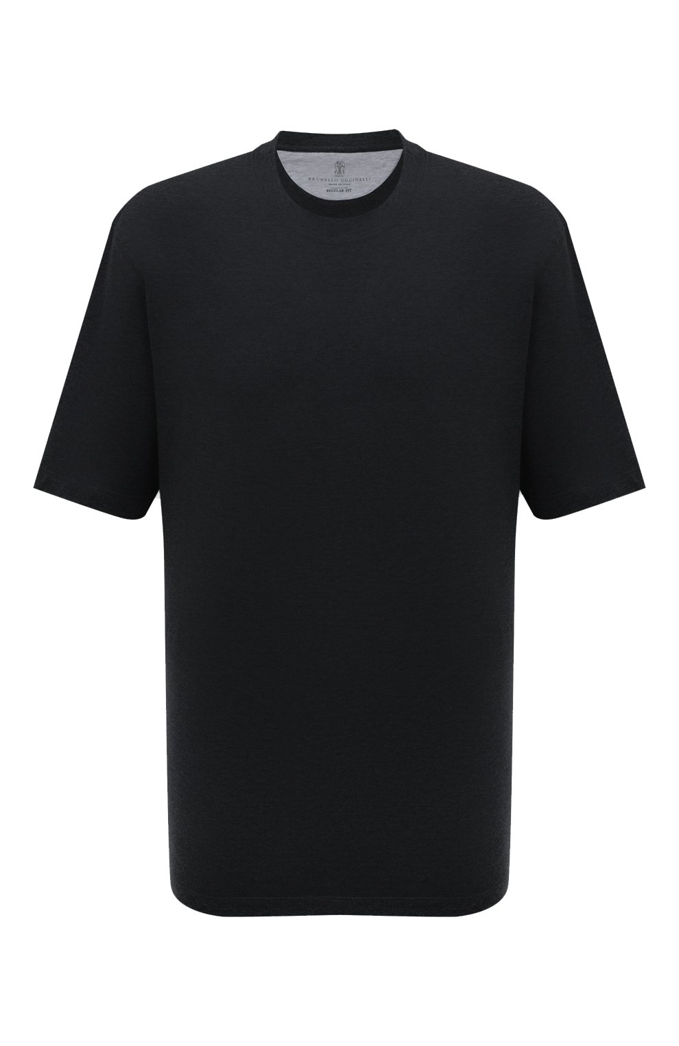 Футболка из шелка и хлопка BRUNELLO CUCINELLI, арт. MTB371308, фото 1