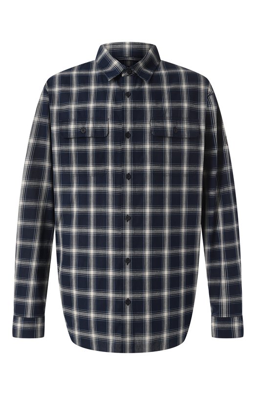 

Хлопковая рубашка Paul&Shark, Синий